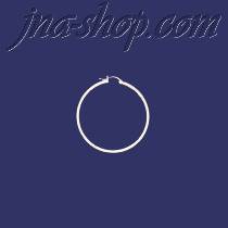 Sterling Silver 25mm French Lock Hoop Earrings 2mm tubing