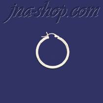 Sterling Silver 25mm French Lock Hoop Earrings 3mm tubing