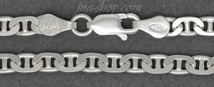 18" Sterling Silver Marina Mariner Chain 3.8mm