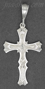 Sterling Silver DC Cross Charm Pendant