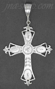 Sterling Silver DC Big Cross Charm Pendant