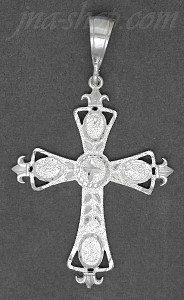 Sterling Silver DC Cross Charm Pendant