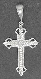 Sterling Silver DC Cross Charm Pendant