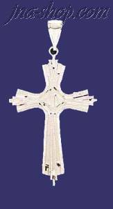 Sterling Silver DC Cross Charm Pendant