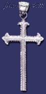 Sterling Silver DC Big Cross Charm Pendant