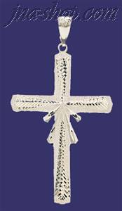 Sterling Silver DC Big Cross Charm Pendant