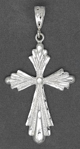 Sterling Silver DC Big Cross Charm Pendant