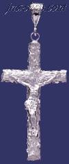 Sterling Silver DC Big Cross Crucifix Charm Pendant