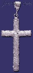 Sterling Silver DC Big Cross Charm Pendant