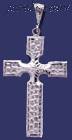 Sterling Silver DC Cross Charm Pendant