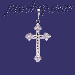 Sterling Silver DC Cross Charm Pendant