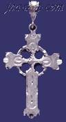 Sterling Silver DC Cross Charm Pendant