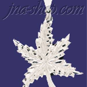 Sterling Silver DC Big Marijuana Pot Leaf Charm Pendant