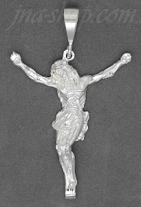 Sterling Silver DC Big Jesus Christ Crucifix Charm Pendant