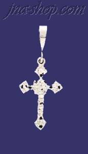 Sterling Silver DC Cross Charm Pendant