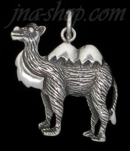 Sterling Silver Camel Animal Charm Pendant