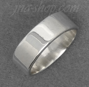 Sterling Silver Wedding Band Ring 6mm sz 8