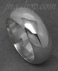 Sterling Silver Wedding Band Ring 10mm sz 13