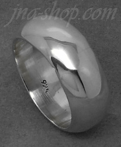 Sterling Silver Wedding Band Ring 10mm sz 14