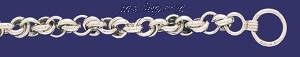 Sterling Silver 7" Handmade Bracelet 9mm