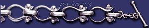 Sterling Silver 8" Handmade Bracelet 16mm