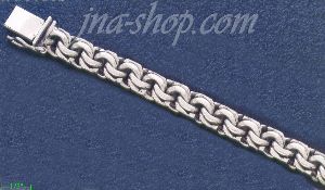 Sterling Silver 8" Handmade Bracelet 12mm