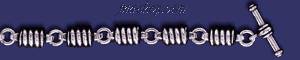 Sterling Silver 8" Bar Handmade Bracelet 7mm