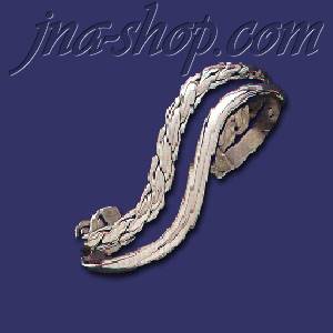 Sterling Silver Cuff Bangle 14mm