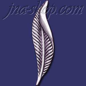 Sterling Silver Leaf Brooch Pin