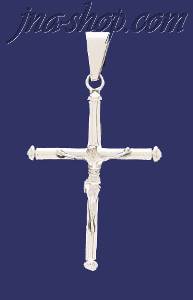 Sterling Silver Cross Crucifix Charm Pendant