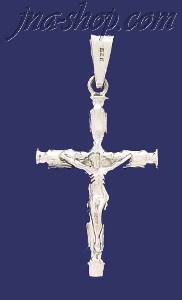 Sterling Silver Cross Crucifix Charm Pendant