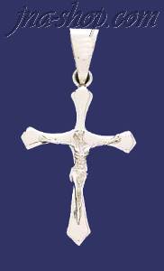 Sterling Silver Cross Crucifix Charm Pendant