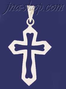 Sterling Silver Cross Charm Pendant