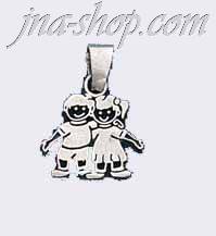 Sterling Silver Boy & Girl Charm Pendant