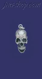 Sterling Silver Skull Charm Pendant