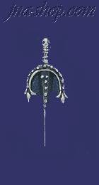 Sterling Silver Skull Dagger Charm Pendant