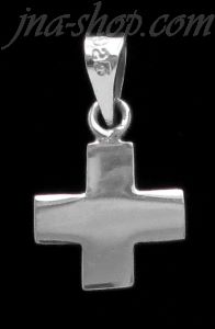 Sterling Silver Plain Cross Charm Pendant