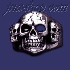 Sterling Silver Skulls Ring sz 11