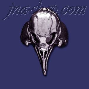 Sterling Silver Crow Skull Ring sz 8