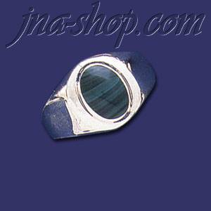 Sterling Silver Men's w/Stone Ring