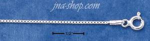 16" Sterling Silver BOX 015 CHAIN (0.75MM) CHAIN