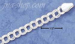 Sterling Silver 5.5" 060 CHARM LINK BRACELET