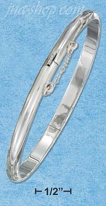 Sterling Silver 5MM HP BANGLE BRACELET