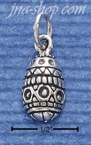 Sterling Silver EASTER EGG CHARM