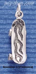 Sterling Silver SKATEBOARD CHARM