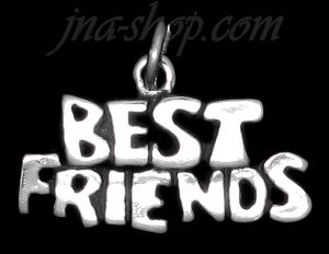 Sterling Silver "BEST FRIENDS" CHARM