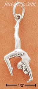 Sterling Silver GYMNAST CHARM