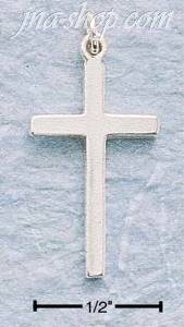 Sterling Silver MEDIUM PLAIN CROSS CHARM