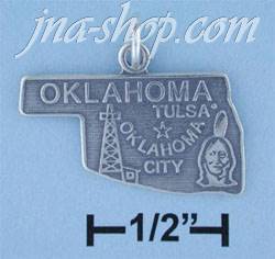 Sterling Silver OKLAHOMA STATE CHARM