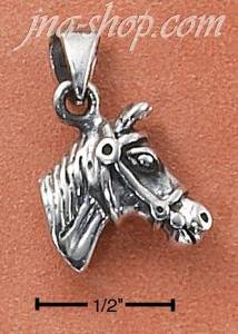 Sterling Silver HORSE HEAD & BRIDLE CHARM